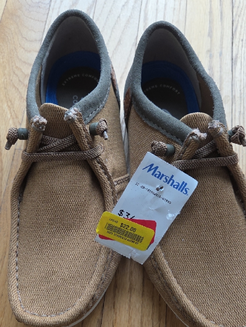 Clarks Collection Slip-On Moccasin in Taupe with Blue Insole - Picture 8 of 11